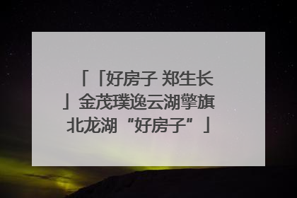「好房子 郑生长」金茂璞逸云湖擎旗北龙湖“好房子”