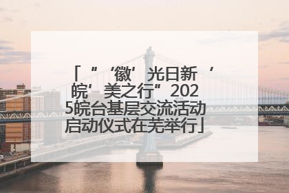 “‘徽’光日新‘皖’美之行”2025皖台基层交流活动启动仪式在芜举行