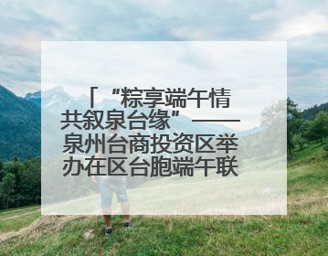 “粽享端午情 共叙泉台缘”——泉州台商投资区举办在区台胞端午联谊活动，共话同源深情