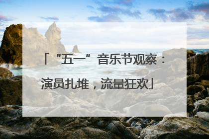 “五一”音乐节观察：演员扎堆，流量狂欢