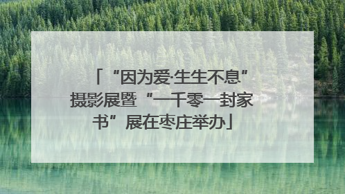 “因为爱·生生不息”摄影展暨“一千零一封家书”展在枣庄举办