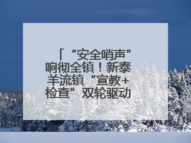 “安全哨声”响彻全镇！新泰羊流镇“宣教+检查”双轮驱动筑牢安全防线