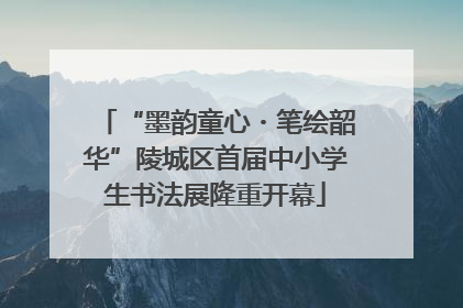 “墨韵童心・笔绘韶华”陵城区首届中小学生书法展隆重开幕