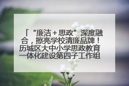 “廉洁＋思政”深度融合，擦亮学校清廉品牌！历城区大中小学思政教育一体化建设第四子工作组举行共建活动