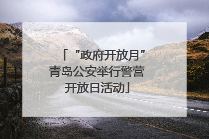 “政府开放月”青岛公安举行警营开放日活动