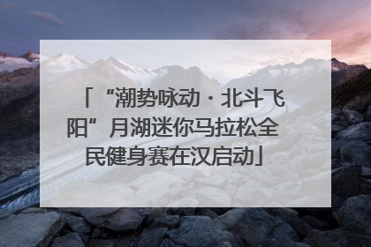 “潮势咏动・北斗飞阳”月湖迷你马拉松全民健身赛在汉启动