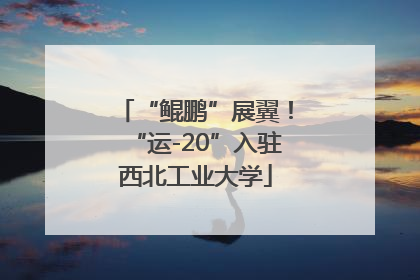 “鲲鹏”展翼！“运-20”入驻西北工业大学