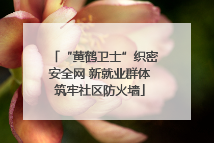 “黄鹤卫士”织密安全网 新就业群体筑牢社区防火墙