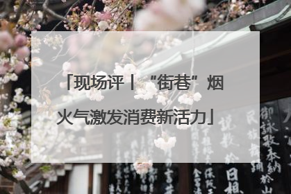 现场评丨“街巷”烟火气激发消费新活力