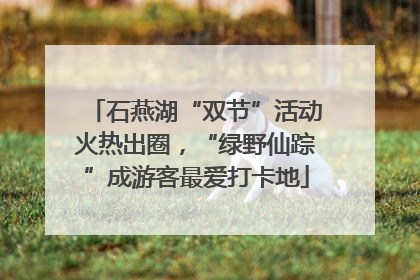 石燕湖“双节”活动火热出圈，“绿野仙踪”成游客最爱打卡地