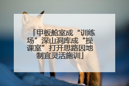 甲板舱室成“训练场”深山洞库成“操课室”打开思路因地制宜灵活施训