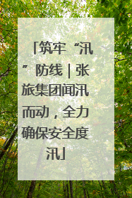 筑牢“汛”防线｜张旅集团闻汛而动，全力确保安全度汛
