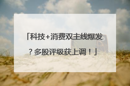科技+消费双主线爆发?多股评级获上调!