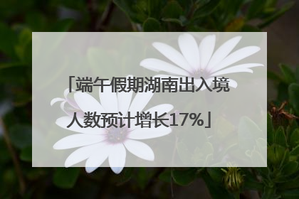 端午假期湖南出入境人数预计增长17%