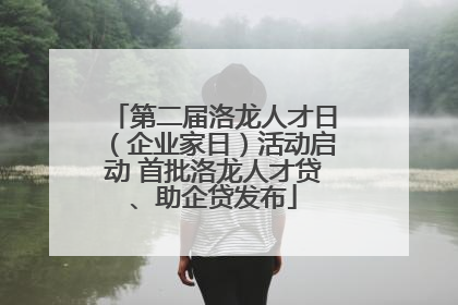 第二届洛龙人才日（企业家日）活动启动 首批洛龙人才贷、助企贷发布