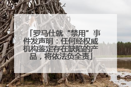罗马仕就“禁用”事件发声明：任何经权威机构鉴定存在缺陷的产品，将依法负全责