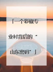 一个彩椒专业村背后的“山东密码”