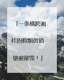 一条横跨湘桂的假烟供销链被摧毁！