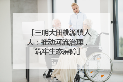 三明大田桃源镇人大：推动河流治理，筑牢生态屏障