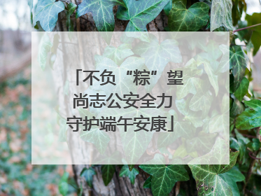 不负“粽”望 尚志公安全力守护端午安康
