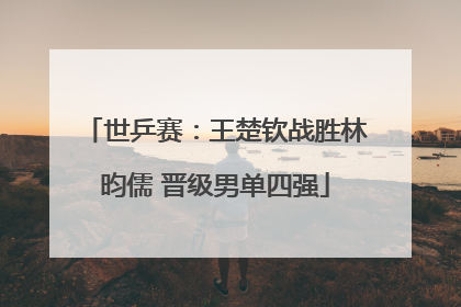 世乒赛：王楚钦战胜林昀儒 晋级男单四强