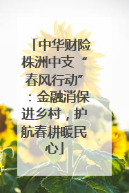 中华财险株洲中支“春风行动”：金融消保进乡村，护航春耕暖民心