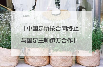 中国足协按合同终止与国足主帅伊万合作