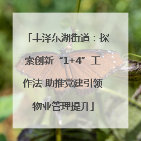 丰泽东湖街道：探索创新“1+4”工作法 助推党建引领物业管理提升
