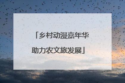 乡村动漫嘉年华助力农文旅发展