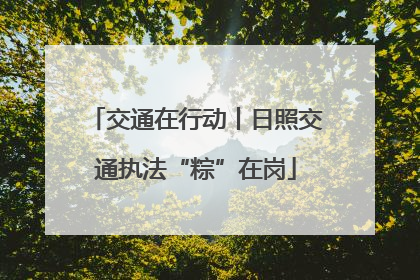 交通在行动丨日照交通执法“粽”在岗