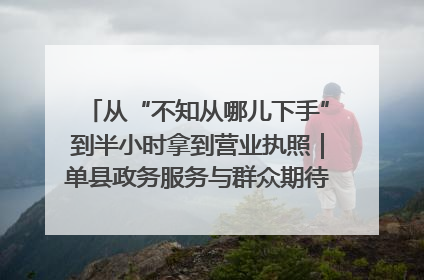 从“不知从哪儿下手”到半小时拿到营业执照｜单县政务服务与群众期待的“双向奔赴”
