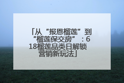 从“报恩榴莲”到“榴莲保交房”：618榴莲品类日解锁营销新玩法