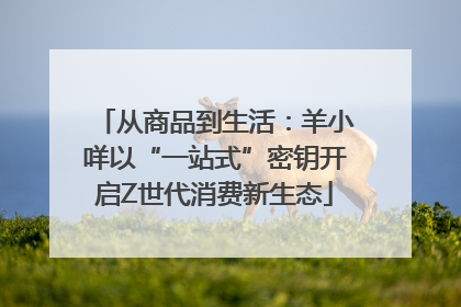 从商品到生活：羊小咩以“一站式”密钥开启Z世代消费新生态
