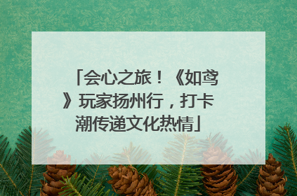 会心之旅！《如鸢》玩家扬州行，打卡潮传递文化热情