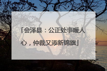会泽县：公正处事暖人心，仲裁又添新锦旗
