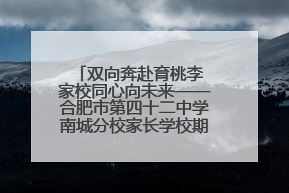 双向奔赴育桃李 家校同心向未来——合肥市第四十二中学南城分校家长学校期末总结会圆满召开