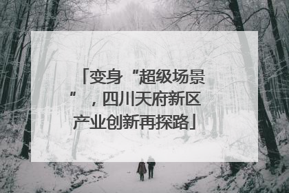 变身“超级场景”，四川天府新区产业创新再探路