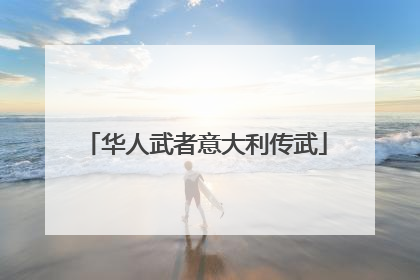 华人武者意大利传武