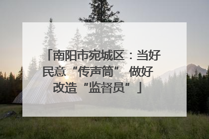 南阳市宛城区：当好民意“传声筒” 做好改造“监督员”