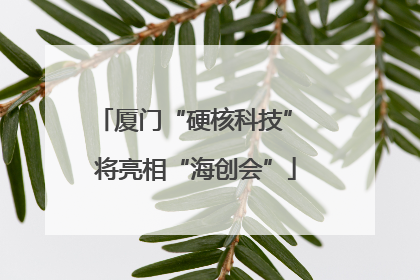 厦门“硬核科技” 将亮相“海创会”