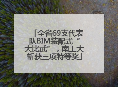 全省69支代表队BIM装配式“大比武”，南工大斩获三项特等奖