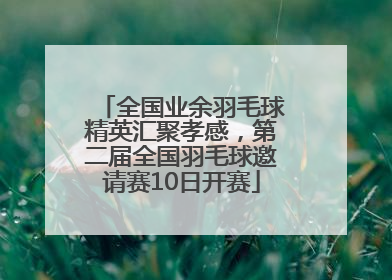 全国业余羽毛球精英汇聚孝感，第二届全国羽毛球邀请赛10日开赛