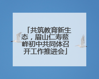 共筑教育新生态，眉山仁寿鳌峰初中共同体召开工作推进会