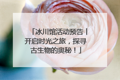 冰川馆活动预告丨开启时光之旅，探寻古生物的奥秘！