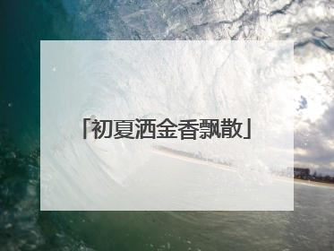 初夏洒金香飘散