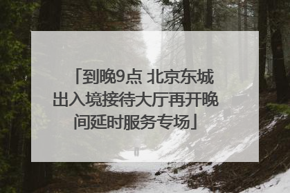 到晚9点 北京东城出入境接待大厅再开晚间延时服务专场