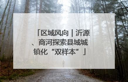 区域风向｜沂源、商河探索县域城镇化“双样本”