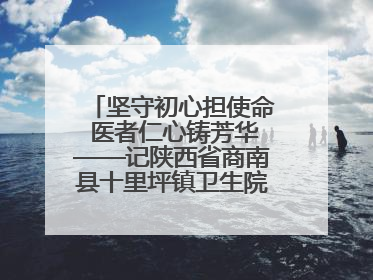 坚守初心担使命 医者仁心铸芳华——记陕西省商南县十里坪镇卫生院副院长贾胡委