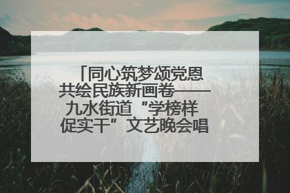 同心筑梦颂党恩 共绘民族新画卷——九水街道“学榜样 促实干”文艺晚会唱响民族团结主旋律