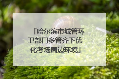 哈尔滨市城管环卫部门多管齐下优化考场周边环境